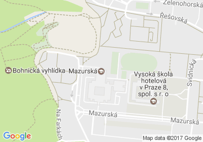 mapa - Mazurská 484, Praha 8, 180 00